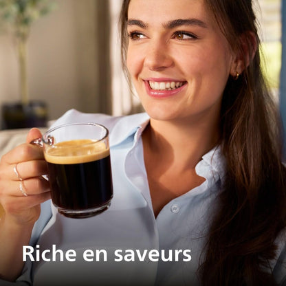 Philips Série 5400 Máquina de Café Expresso - Café em Grão - Espumador de Leite LatteGo, 12 Especialidades de Café, Ecrã Intuitivo, 4 Perfis de Utilizador, Preto (EP5441/50)