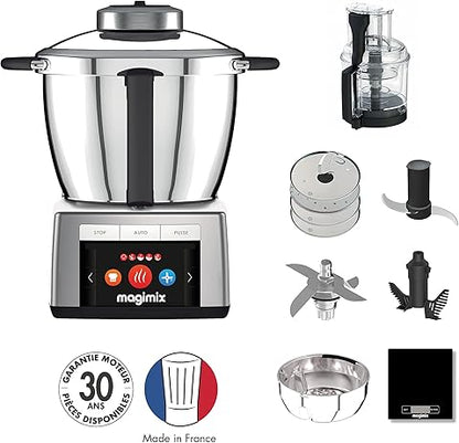Magimix Cook Expert Chrome 18900 Robot de Cozinha Multifuncional 3,5 L, Motor Profissional, Cromo Fosco