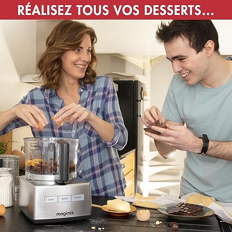 Magimix Robot de cozinha 18592 CS 5200 XL Cromo - Magimix 5200 XL - Fabricado na FRANÇA