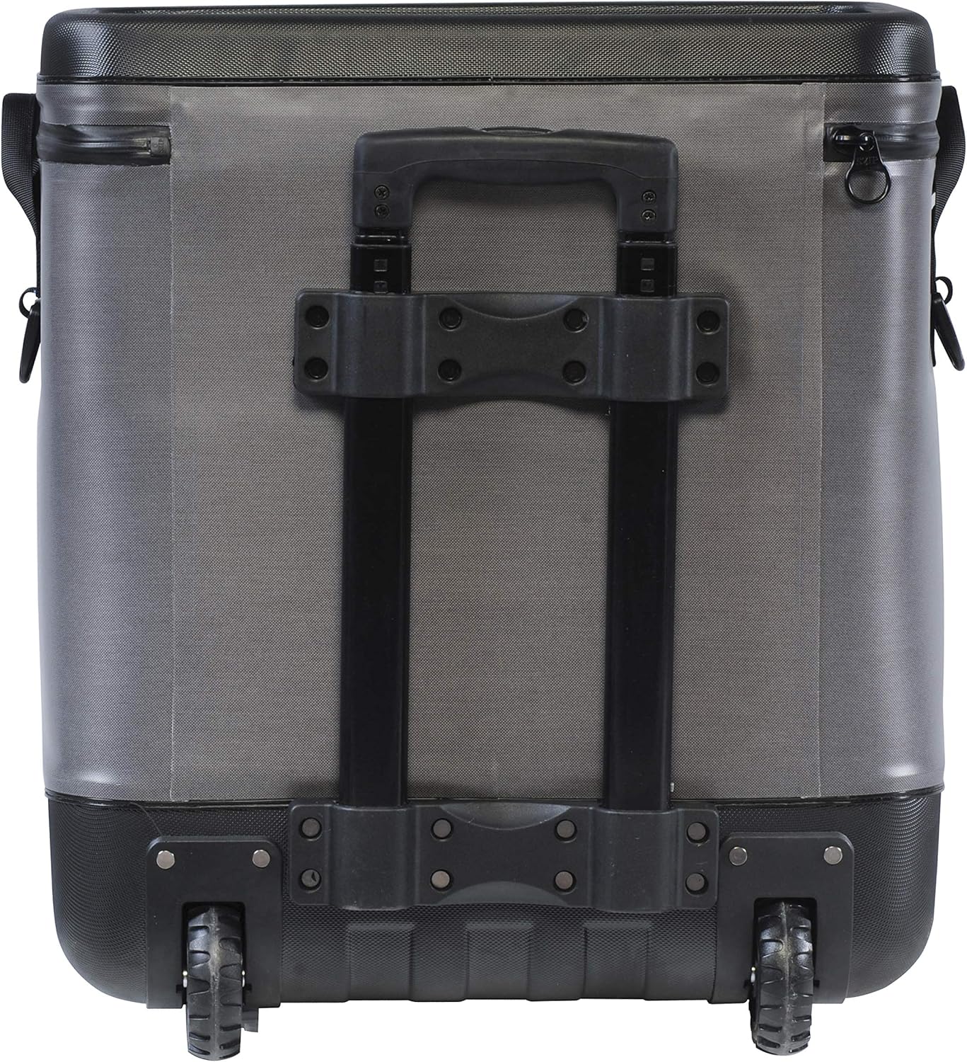 Geleira com rodas Evolution Outdoor, isolada e à prova de vazamentos, EVO Premium, com tampa moldada em ABS, 8 presilhas para acessórios e alça retrátil de 4 níveis.