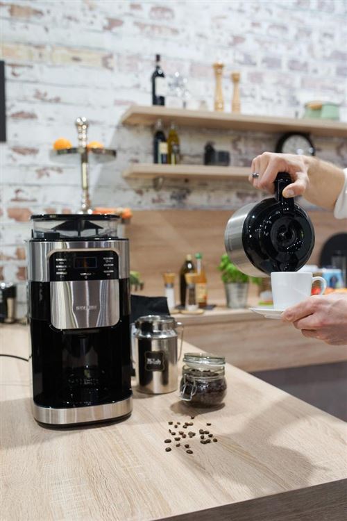 SEVERIN KA 4810 - Cafeteira - 10 xícaras - aço inox/preto