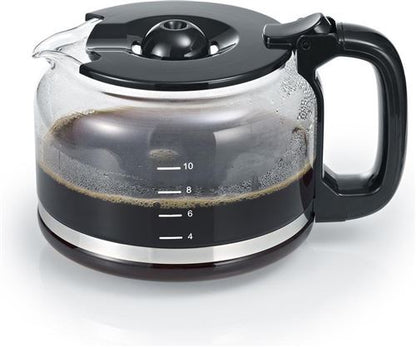 SEVERIN KA 4810 - Cafeteira - 10 xícaras - aço inox/preto